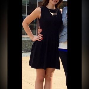 Pleated Black H&M Dress